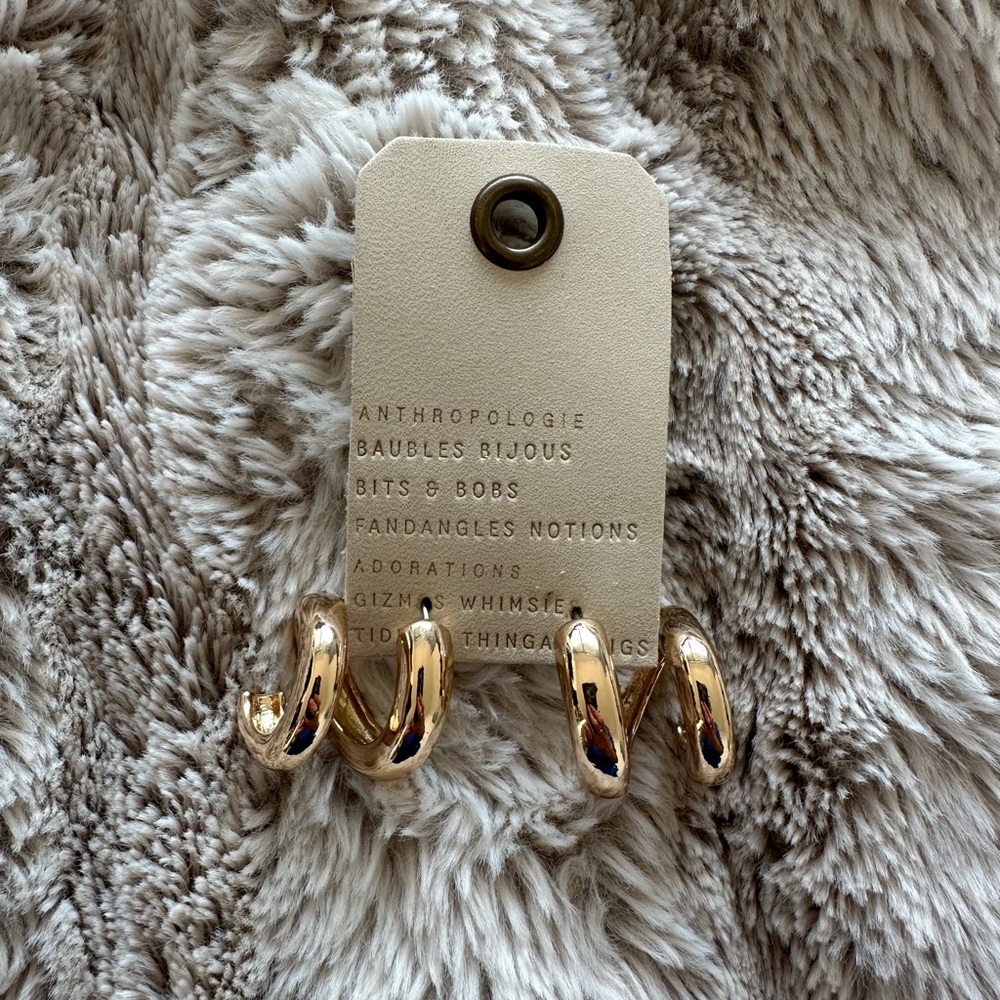 New Anthropology COILED HOOP EARRINGS